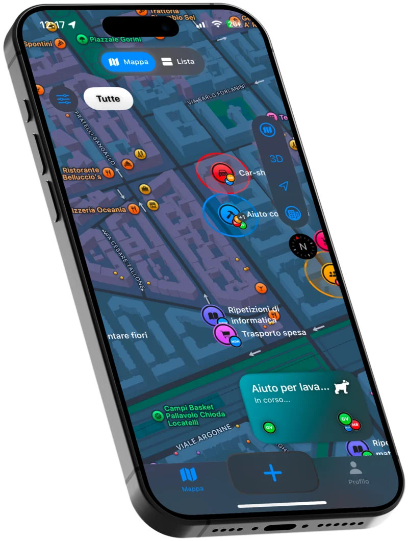 The Time2Help app shown on an iPhone
