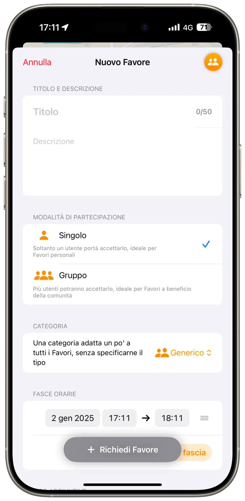 New Favor editor